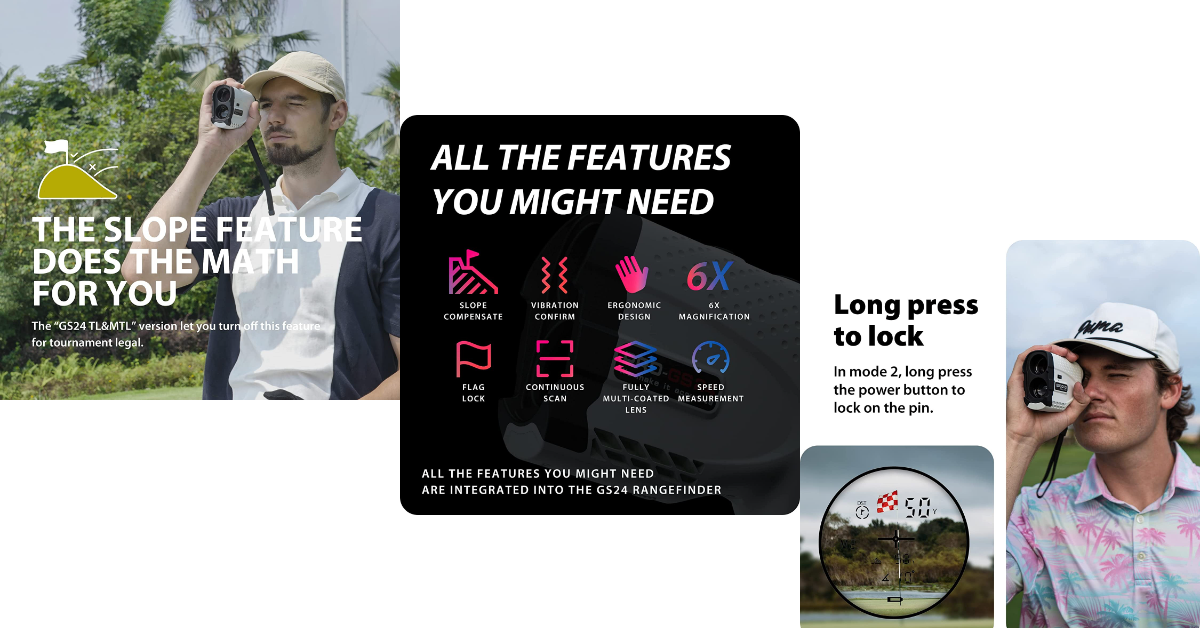 Gogogo Sport Vpro GS24 Laser mejores telémetros láser de golf