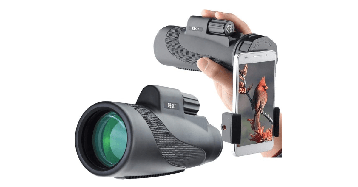 monocular con adaptador para smartphone Gosky Titan 12X50
