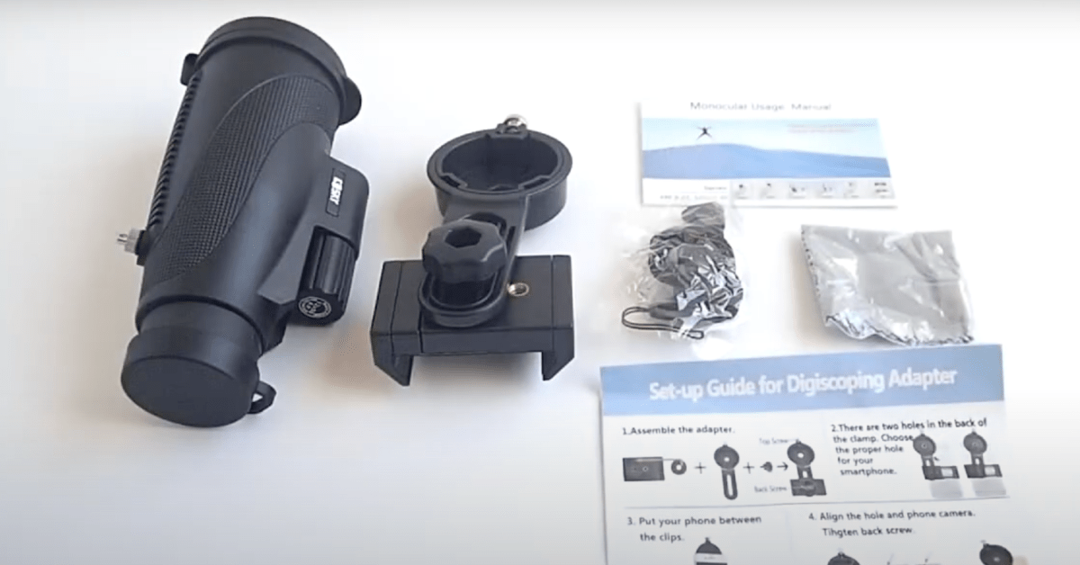 Gosky Titan 12X50 monocular para smartphone