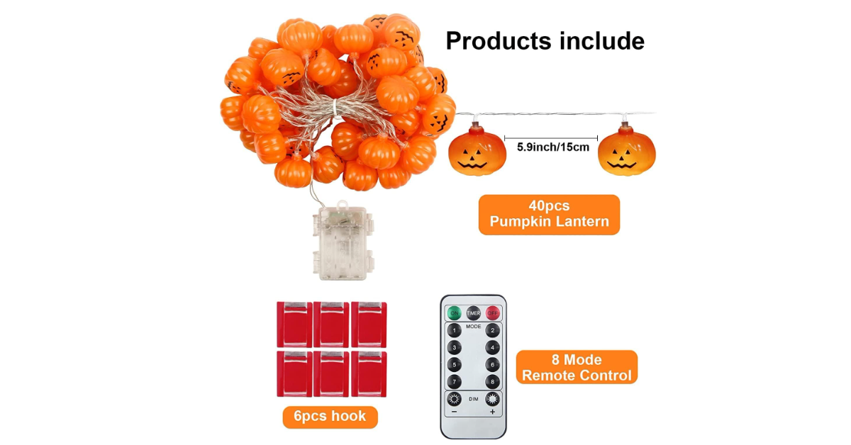 Luces LED de calabaza KPCB mejores luces de halloween