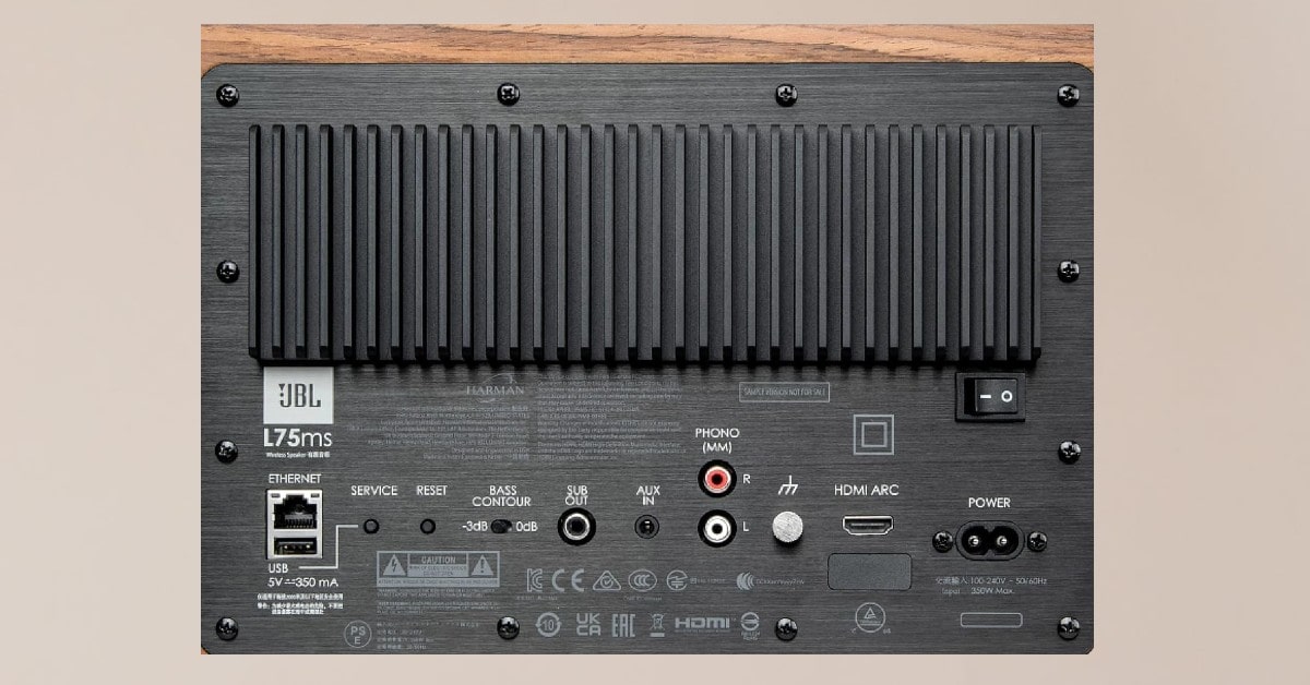 mejor sistema estéreo compacto para el hogar JBL L75ms Music