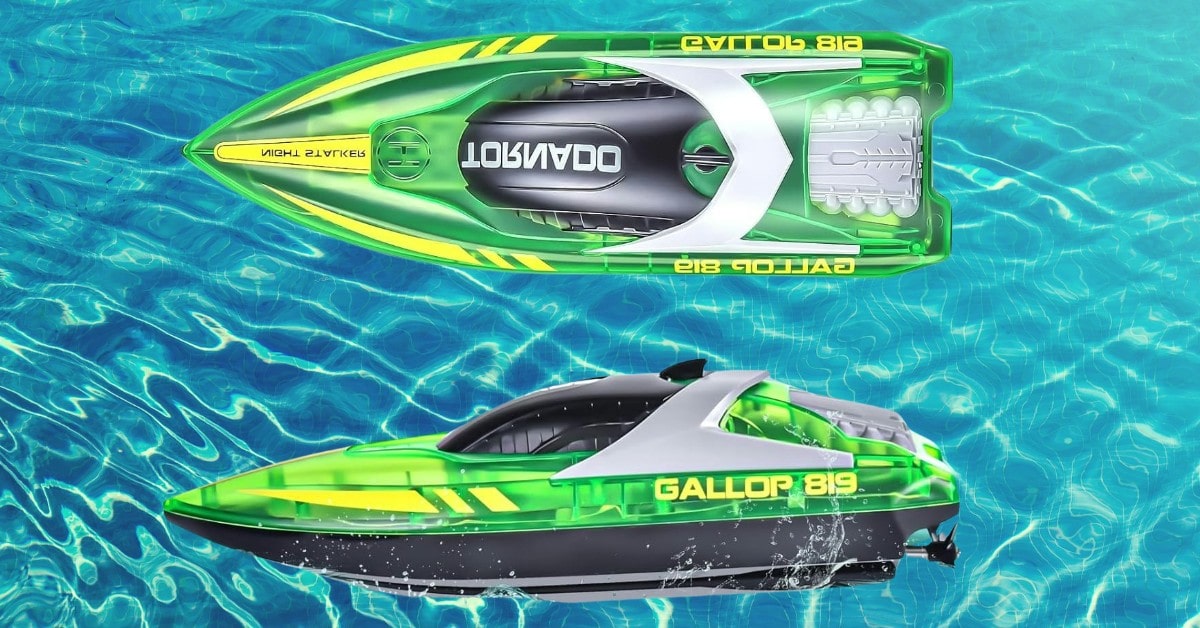 JONRRYIN SJ4359 Barco teledirigido para piscina