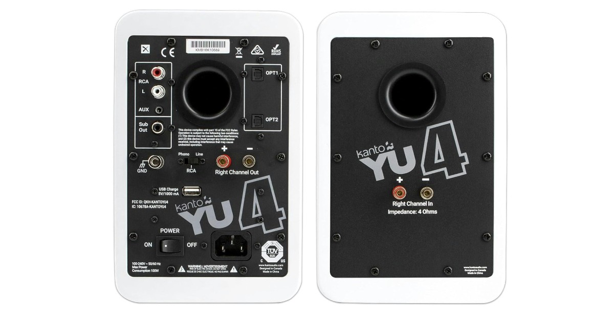 Kanto YU4MW altavoces para tocadiscos