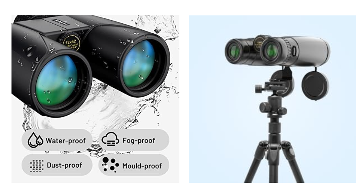Kylietech UW-090 12x42 mejores prismáticos compactos para ornitología