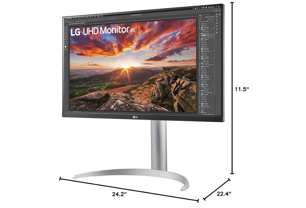 Monitor LG 27UP850-W 4k para fotógrafos