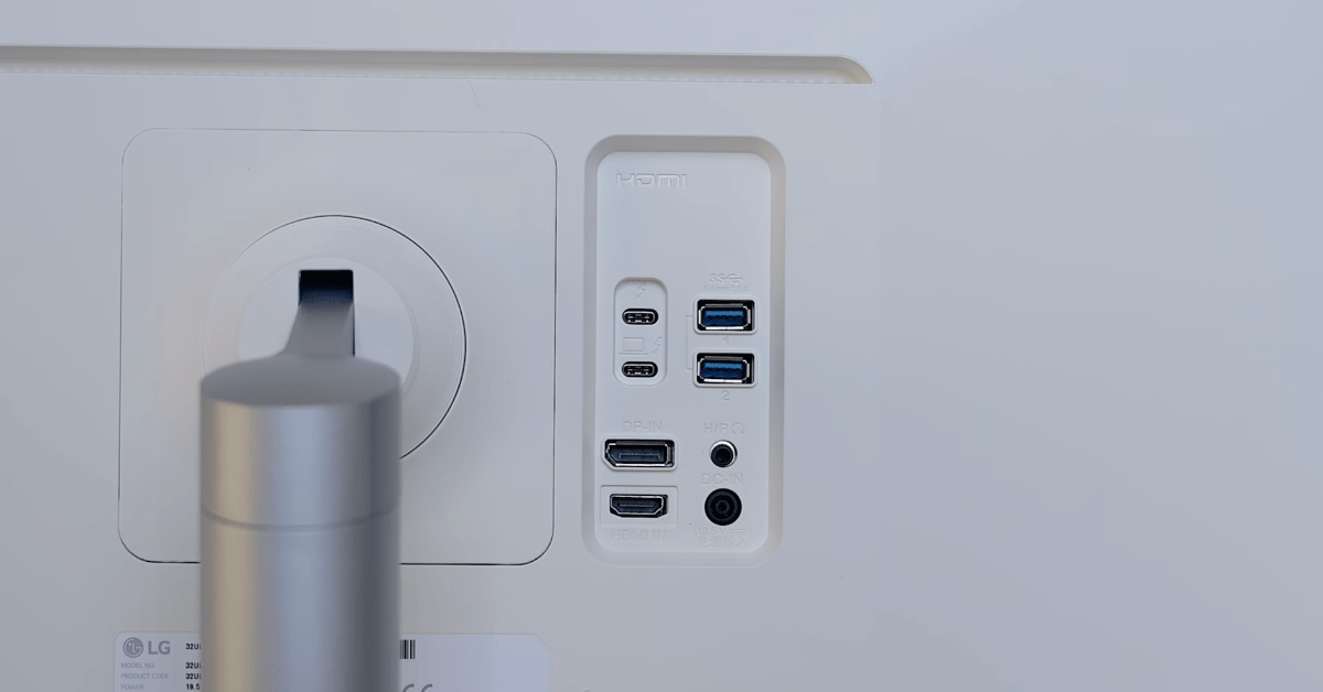 LG 32UL950-W UltraFine monitor con entrada thunderbolt