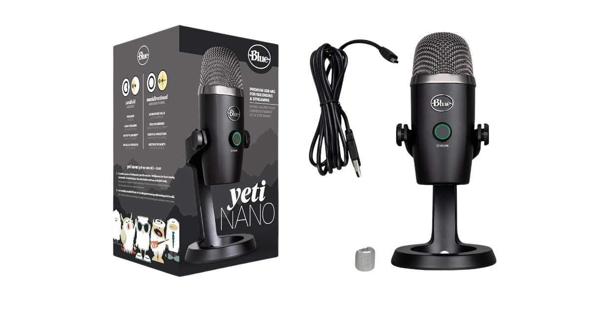 Logitech Blue Yeti Nano micrófono de condensador para streaming