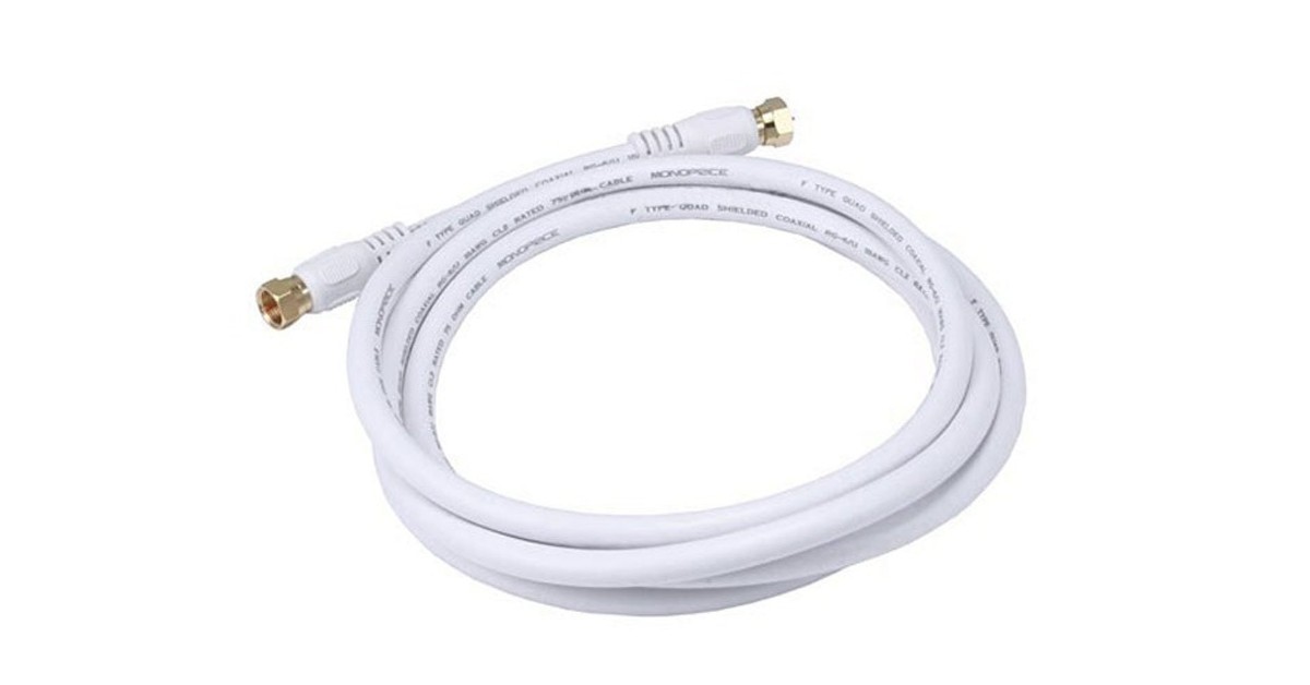 Cable coaxial RG6 de Monoprice para módem de Internet