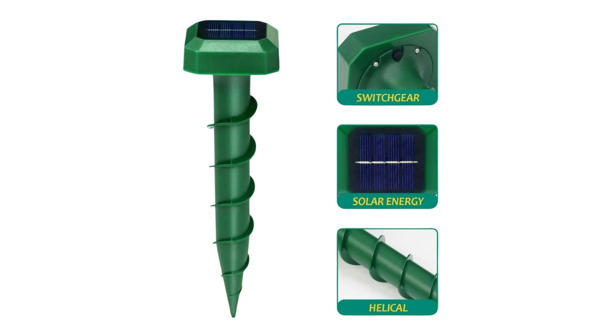 mejor ahuyentador sónico de topos Muyfguo