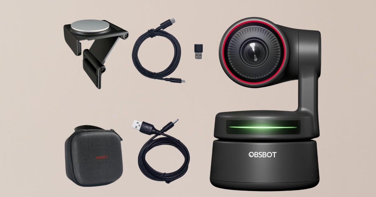 OBSBOT Pequeña cámara inalámbrica ptz