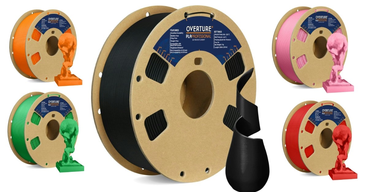 OVERTURE PLA+ mejor filamento para figuras