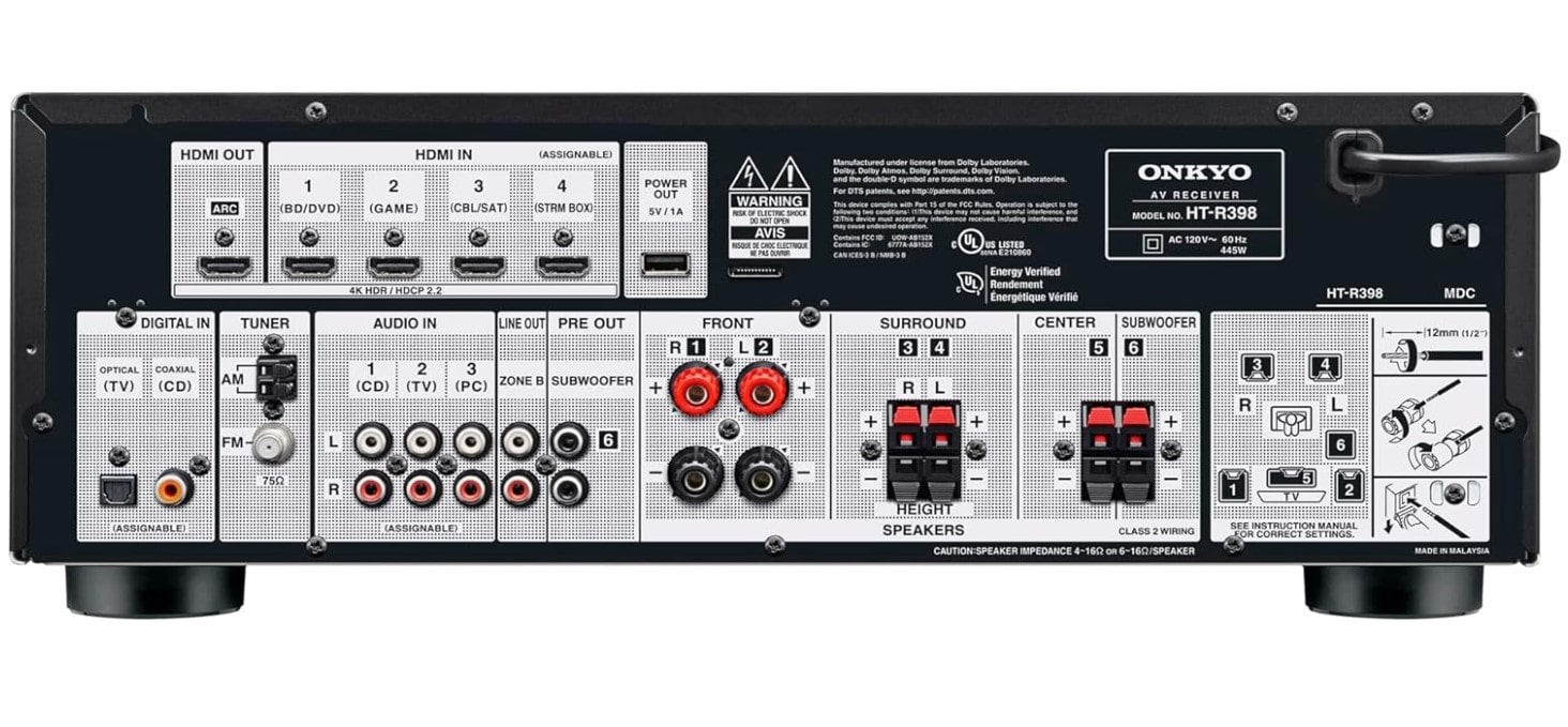 Sistema de cine en casa Onkyo HT-S3910