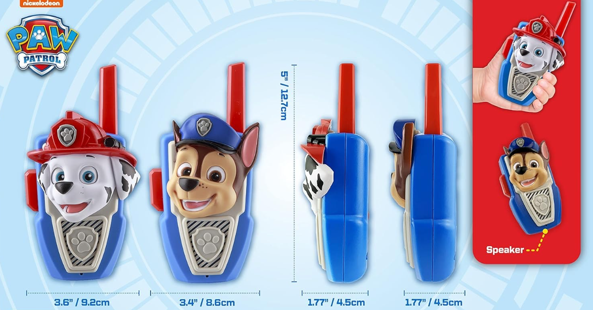 PAW Patrol walkie talkies para niños de 3 años