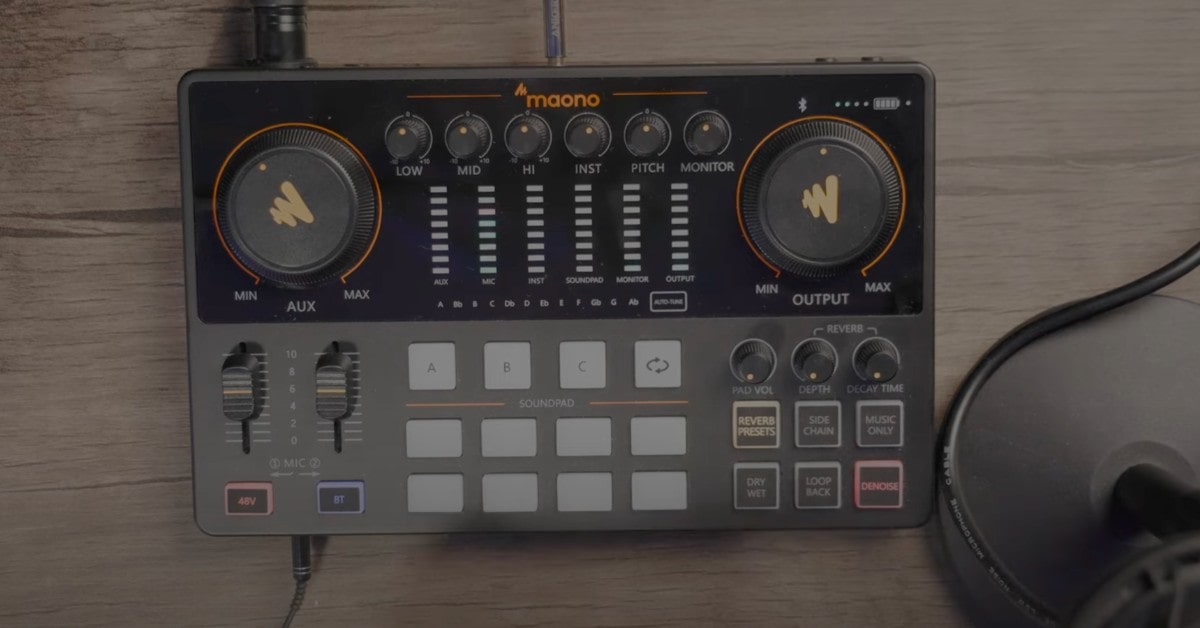 MAONO consola para grabar podcast