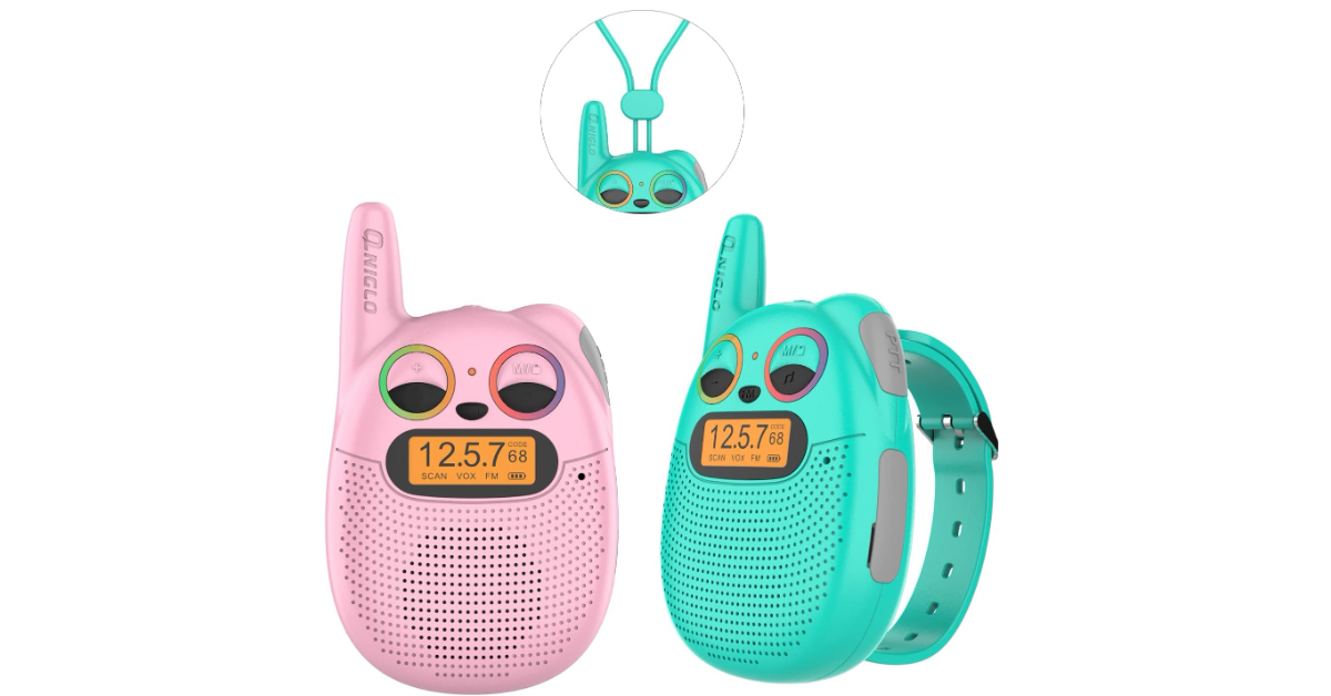 Qniglo walkie talkies para niños