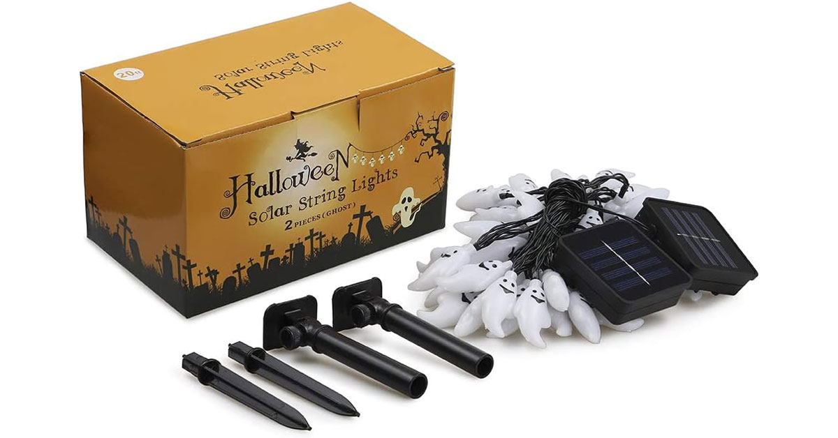 EONHUAYU Decoración solar al aire libre mejores luces para halloween