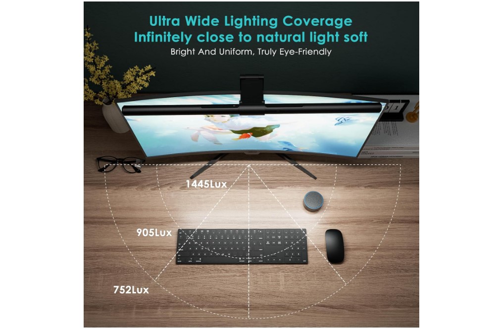 Iluminación del monitor para juegos Quntis ScreenLinear Pro+