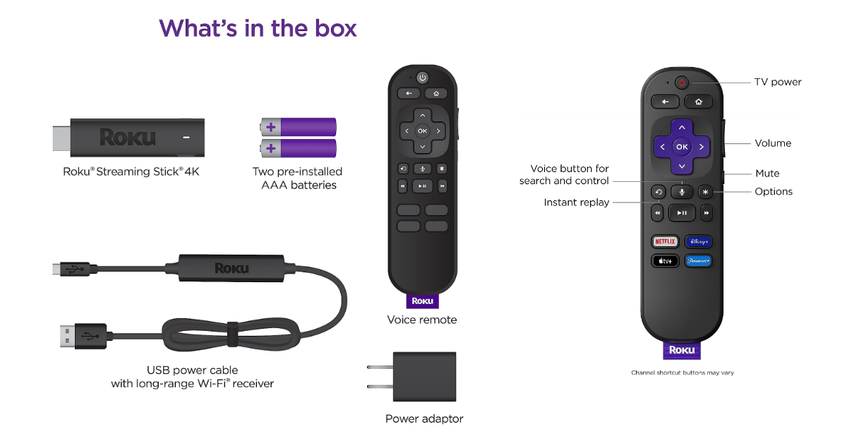 Roku Streaming Stick 4K mejor dispositivo de transmisión de medios para proyector