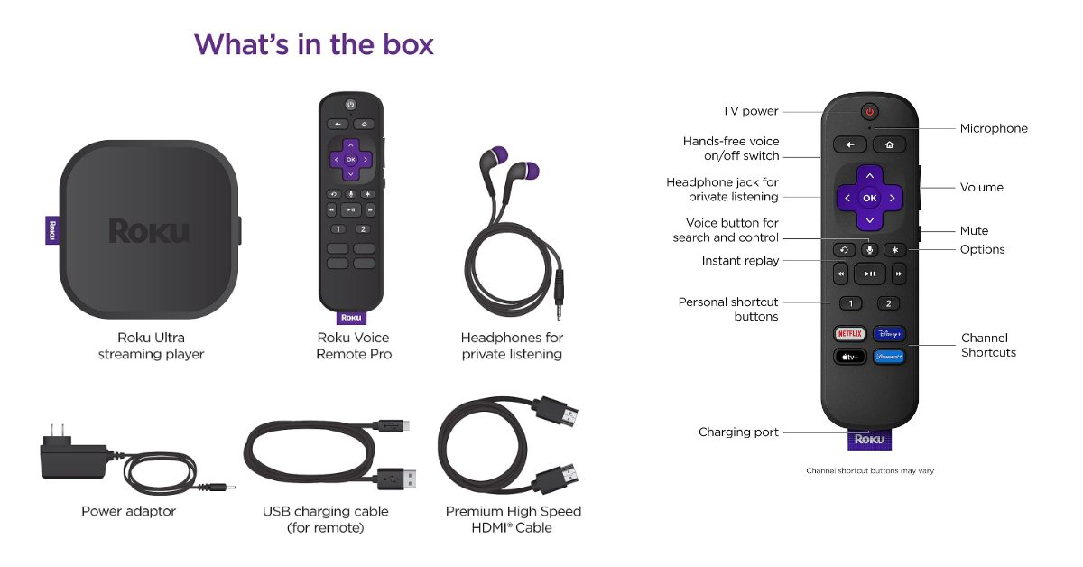 Roku Ultra Streaming Device mejor dispositivo de transmisión de medios para proyector