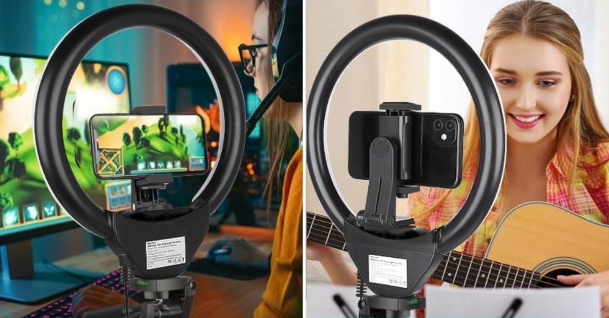 UBeesize Ring Light mejor soporte para teléfono para videos