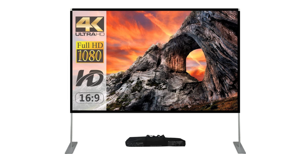 SKERELL con soporte Pantalla de proyector 4k portátil