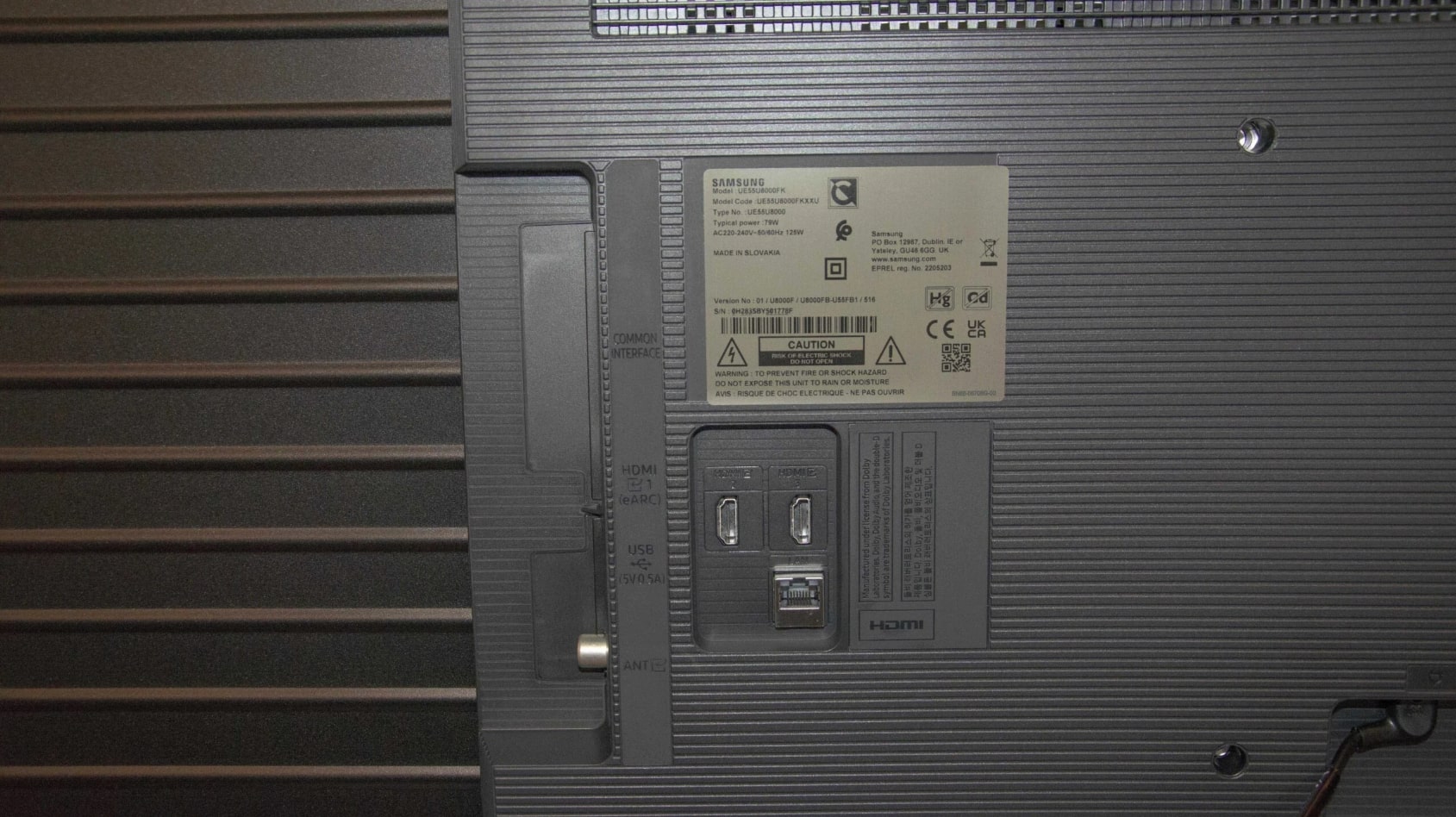 Samsung TV Crystal UHD U8000F de 55 pulgadas económica 4K