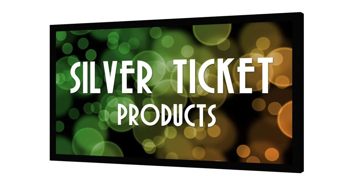 Silver Ticket Products Pantalla de proyector 4k para cine en casa