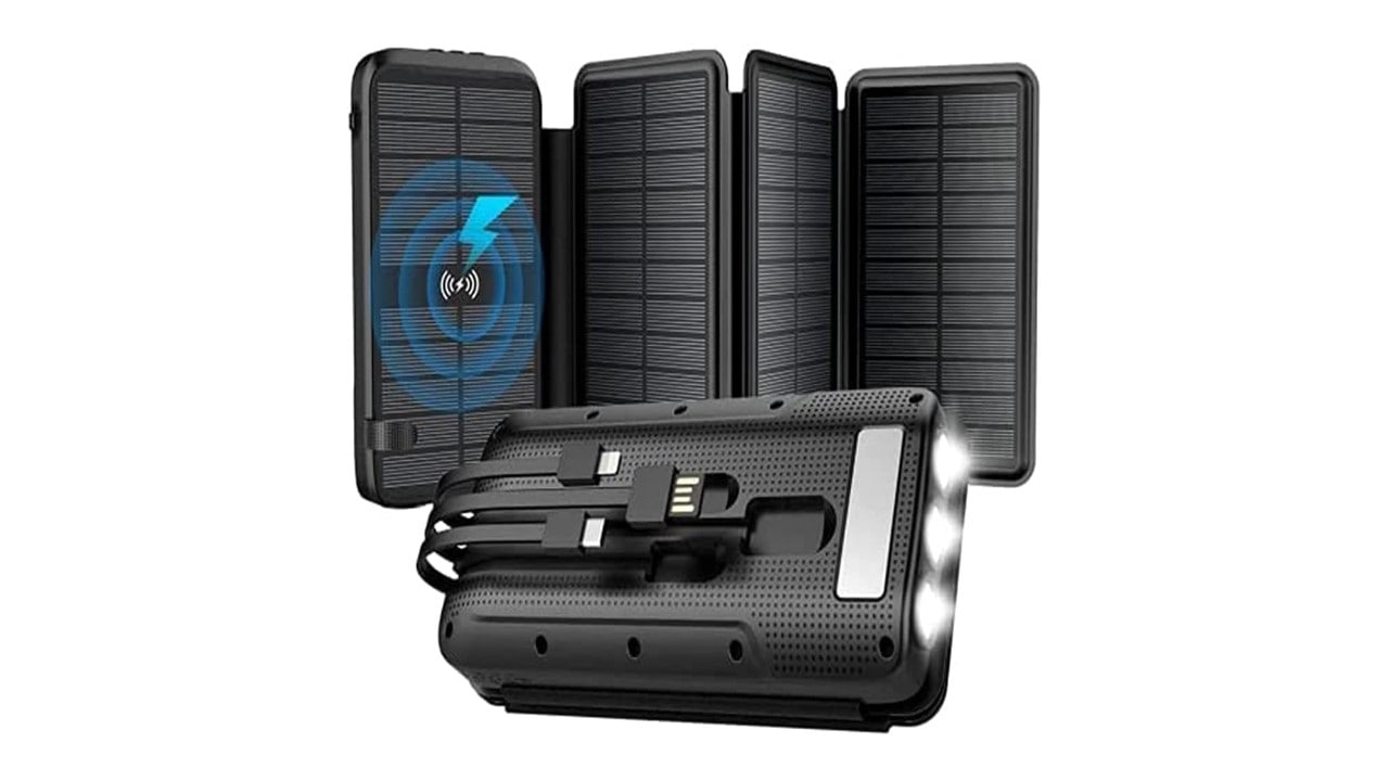 Superallure power bank con panel solar