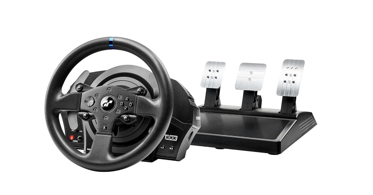 Thrustmaster T300 volante ps4 con pedales