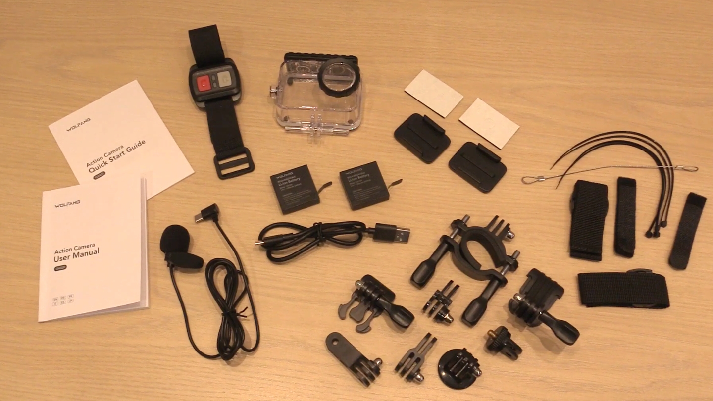 WOLFANG GA420 pequeña cámara de acción para YouTube