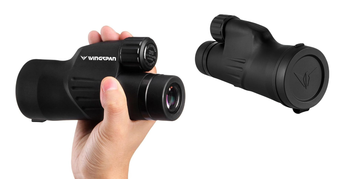 Wingspan 12x50 mejor telescopio monocular para larga distancia