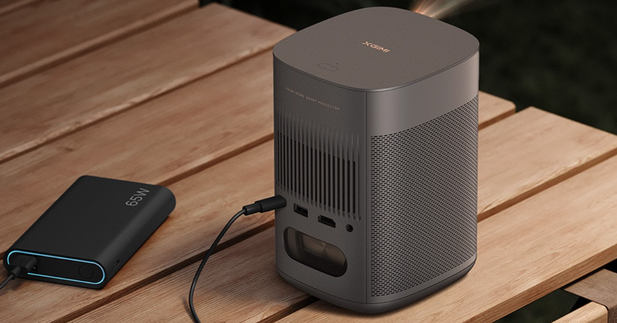 Proyector XGIMI MoGo 2 Pro para puerta de garaje