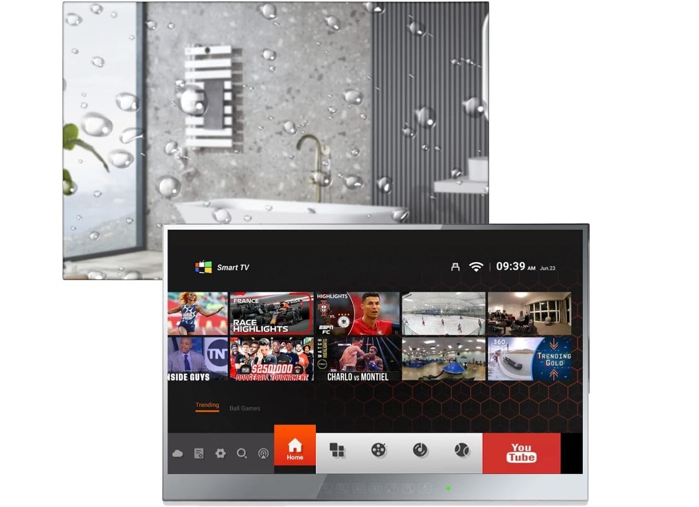 22 pulgadas espejo inteligente con TV