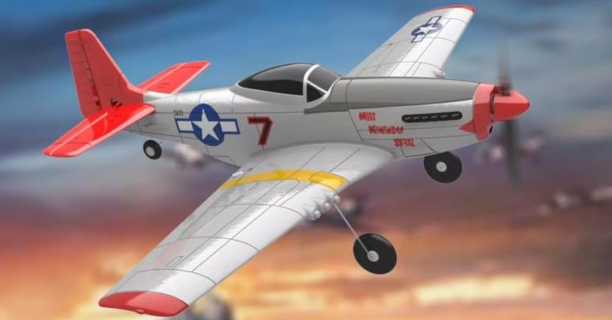 s-idee® Volantex RC Mustang P51 avión rc de largo alcance