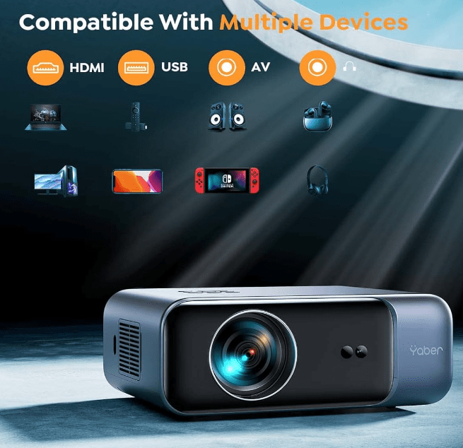 Proyector doméstico YABER V9 Mejor proyector Yaber