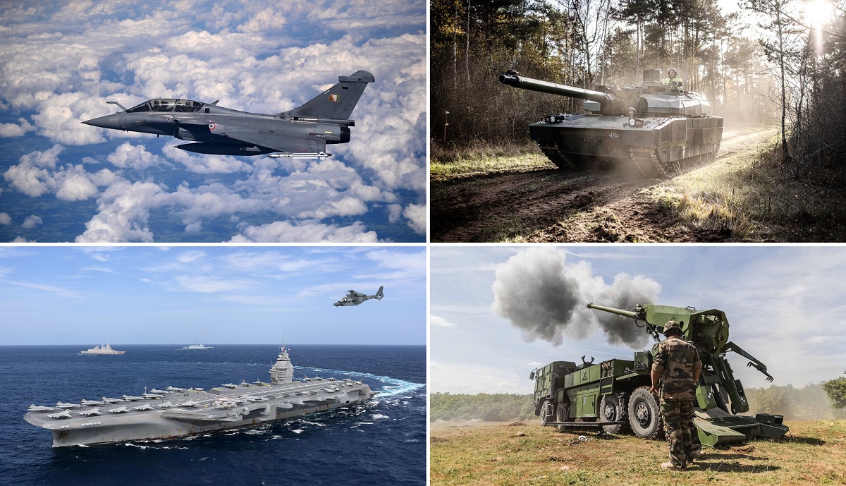 Francia gastará la cifra récord de 413.300 millones de euros en defensa de aquí a 2030: el dinero se destinará a la compra de buques, cazas, misiles, aviones no tripulados y a la modernización de equipos militares. Francia gastará la cifra récord de 413.300 millones de euros en defensa de aquí a 2030: el dinero se destinará a la compra de buques, cazas, misiles, aviones no tripulados y a la modernización de equipos militares.