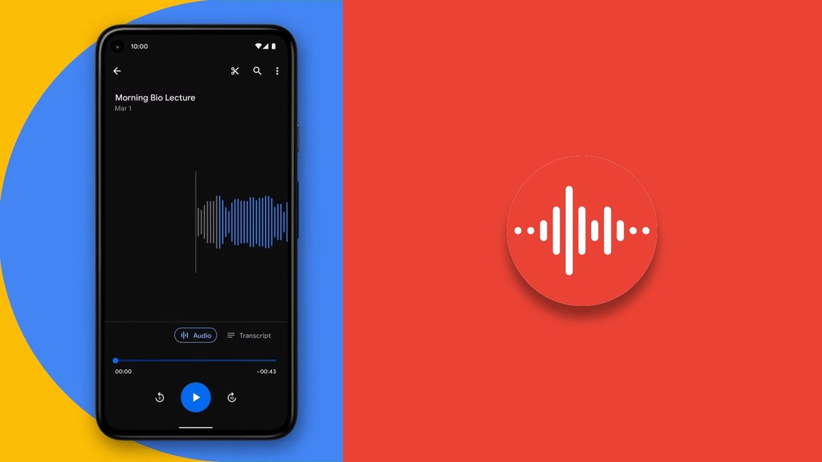 Actualización de Google Recorder: nueva interfaz y logotipo