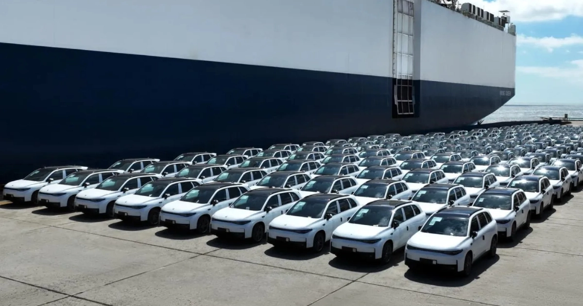 Leapmotor expande horizontes: coches de la empresa vistos en el puerto