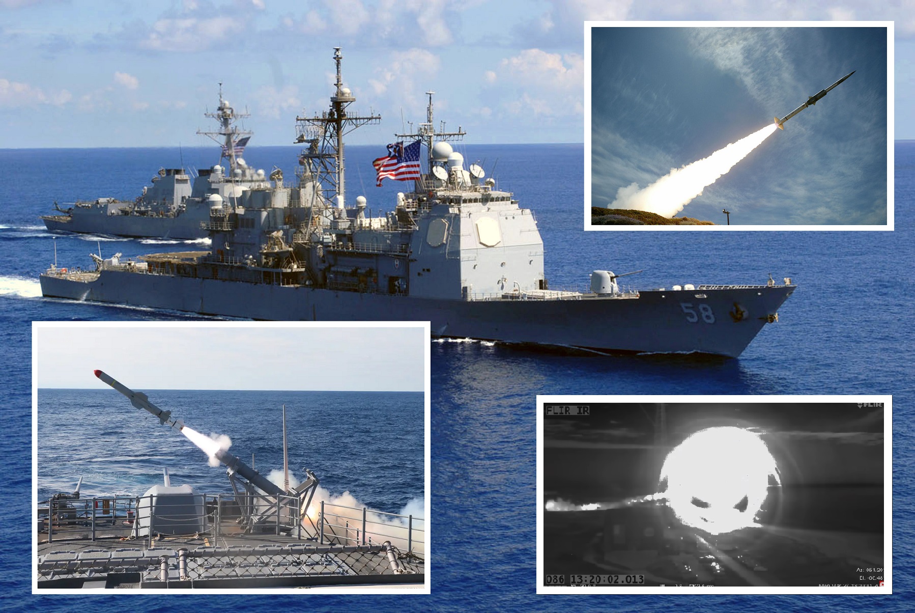 El destructor USS Mason y el crucero USS Philippine destruyeron el objetivo supersónico GQM-163 Coyote con dos misiles SM-2 en cuestión de segundos. El destructor USS Mason y el crucero USS Philippine destruyeron el objetivo supersónico GQM-163 Coyote con dos misiles SM-2 en cuestión de segundos.