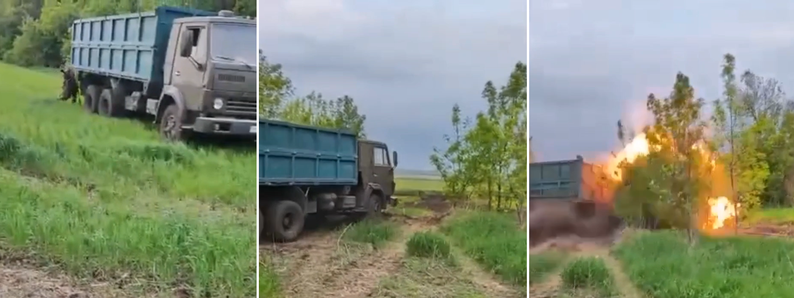 Los rusos construyeron un KAMAZ kamakaze para atacar a las AFU, pero explotó 10 segundos después del lanzamiento Los rusos construyeron un KAMAZ kamakaze para atacar a las AFU, pero explotó 10 segundos después del lanzamiento
