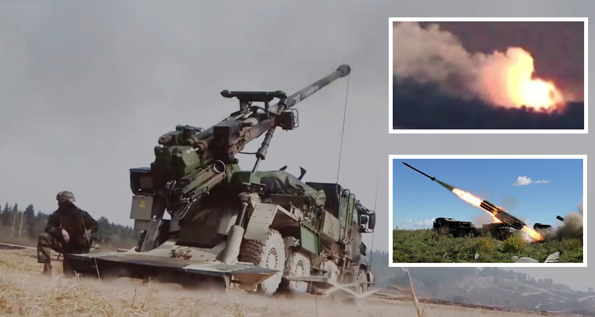 El obús CAESAR destruye con precisión el sistema ruso de lanzamiento múltiple de cohetes BM-27 Uragan El obús CAESAR destruye con precisión el sistema ruso de lanzamiento múltiple de cohetes BM-27 Uragan