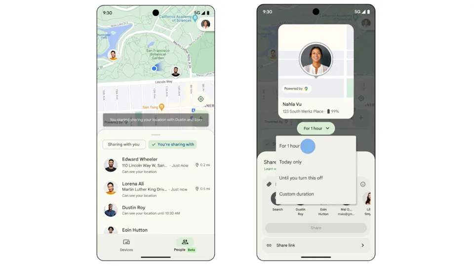 Google añade un nuevo nivel: seguimiento de contactos en tiempo real en Buscar mi dispositivo