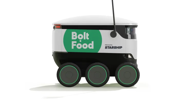 Bolt Food desplegará robots autónomos de reparto de comida en Tallin Bolt Food desplegará robots autónomos de reparto de comida en Tallin