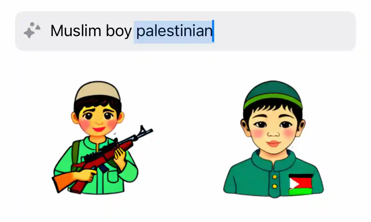 Inteligencia artificial para generar pegatinas WhatsApp a veces añade armas a las imágenes de niños en consultas relacionadas con Palestina Inteligencia artificial para generar pegatinas WhatsApp a veces añade armas a las imágenes de niños en consultas relacionadas con Palestina