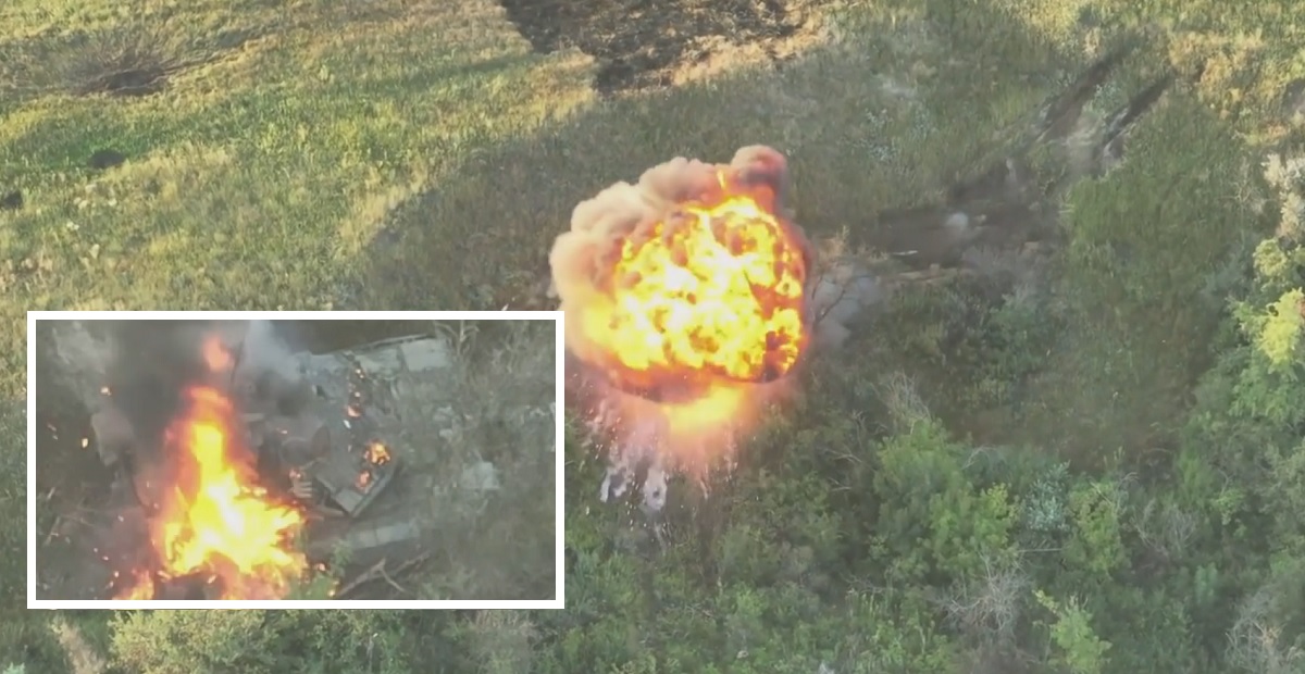 Un dron FPV de 500 dólares destruyó espectacularmente un tanque ruso T-90M valorado en al menos 2,5 millones de dólares con un impacto de precisión Un dron FPV de 500 dólares destruyó espectacularmente un tanque ruso T-90M valorado en al menos 2,5 millones de dólares con un impacto de precisión