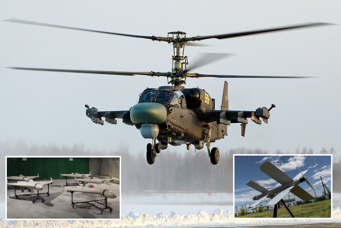 La Fuerza Aérea Ucraniana derribó cinco helicópteros K-52 por valor de 80 millones de dólares y 19 drones kamikaze, entre ellos 17 Shahed-136