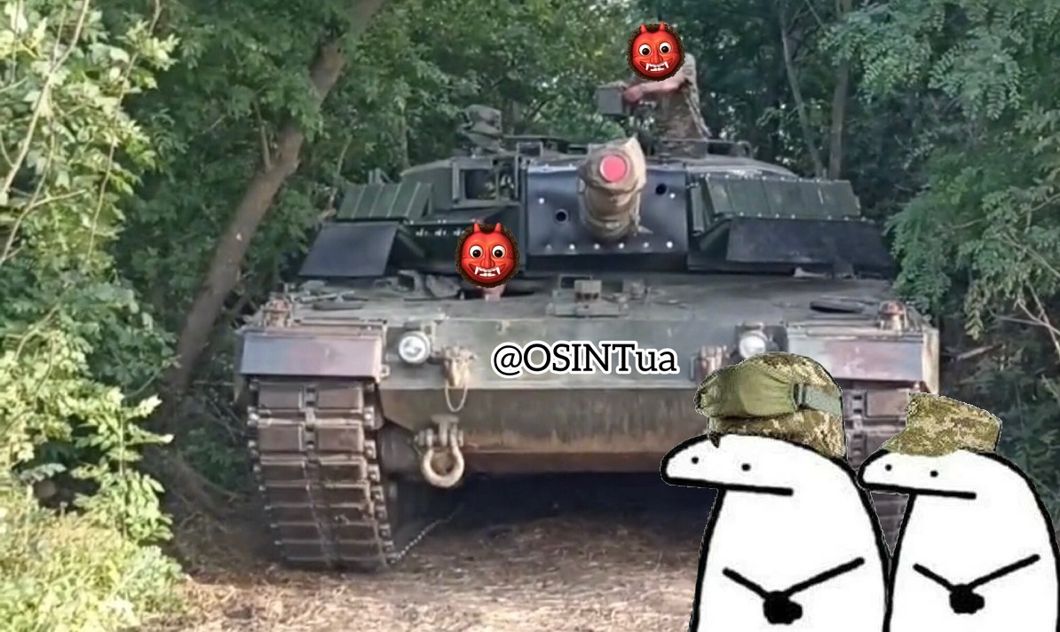Las Fuerzas de Defensa ucranianas equiparon un carro de combate alemán Leopard 2A4 con el kit de protección dinámica "Contact". Las Fuerzas de Defensa ucranianas equiparon un carro de combate alemán Leopard 2A4 con el kit de protección dinámica "Contact".