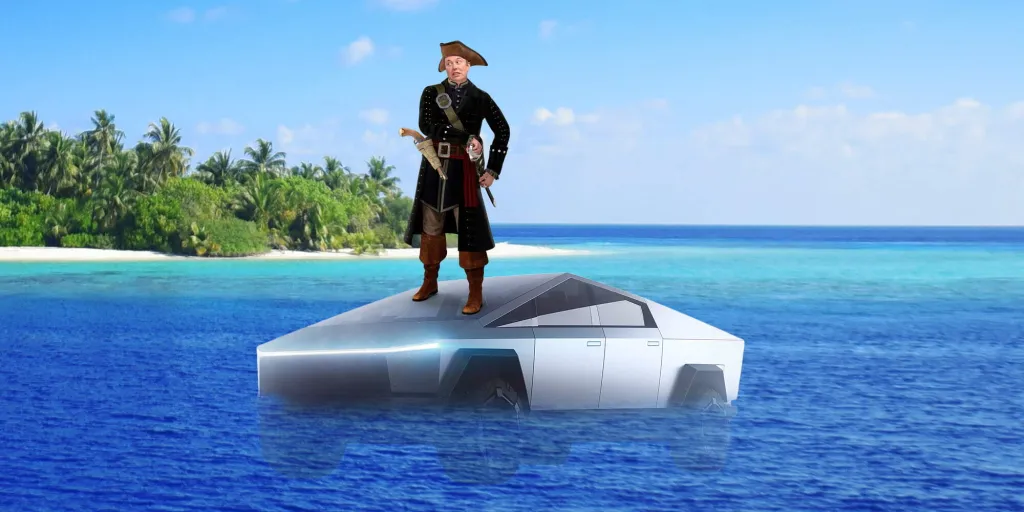 Elon Musk anunció que el cibercamión de Tesla podrá nadar cientos de metros Elon Musk anunció que el cibercamión de Tesla podrá nadar cientos de metros