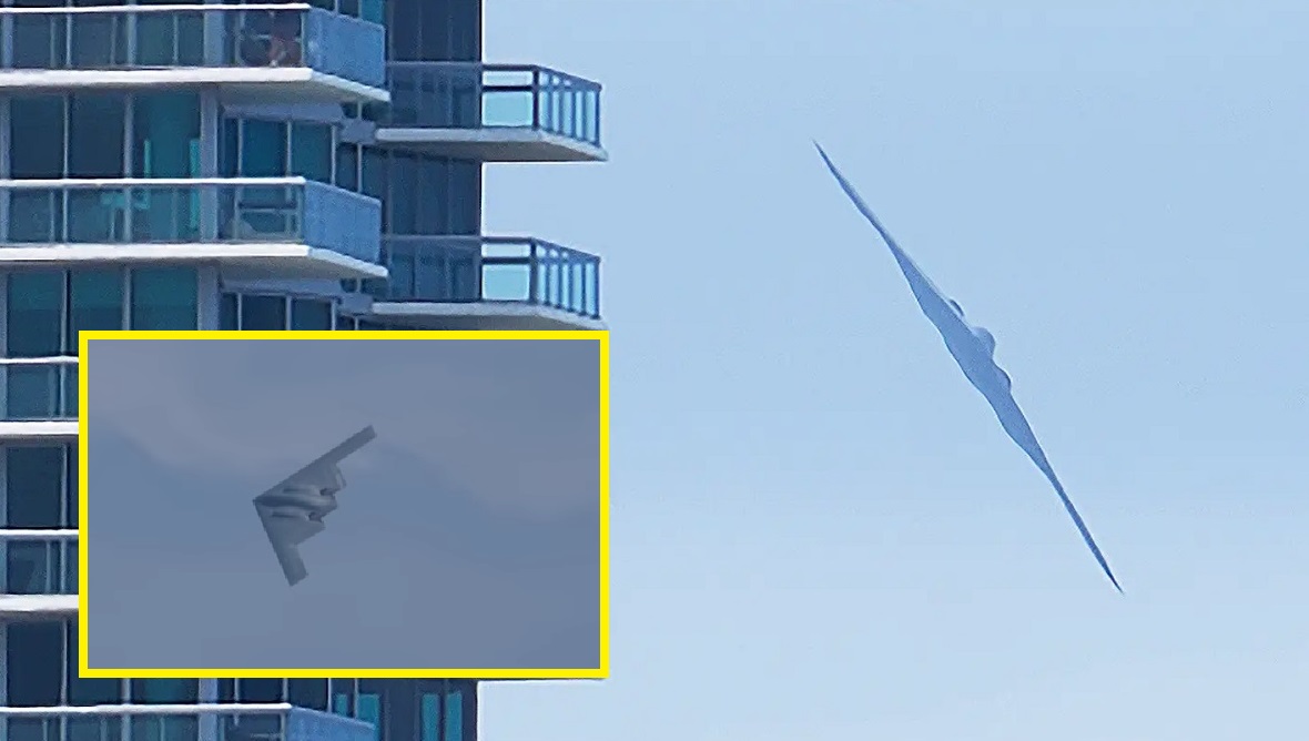 El bombardero nuclear sigiloso B-2 Spirit sobrevuela a baja altura la playa de Miami (vídeo) El bombardero nuclear sigiloso B-2 Spirit sobrevuela a baja altura la playa de Miami (vídeo)