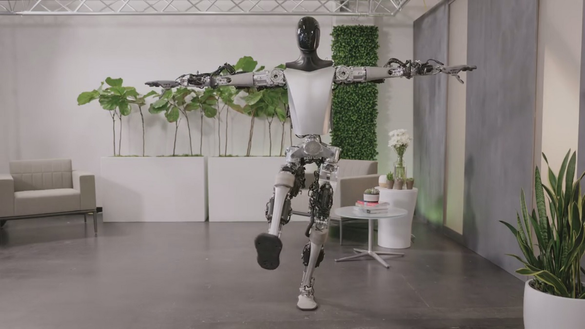 Tesla ha demostrado las capacidades del humanoide Optimus: el robot humanoide puede sostenerse sobre una pierna y clasificar objetos. Tesla ha demostrado las capacidades del humanoide Optimus: el robot humanoide puede sostenerse sobre una pierna y clasificar objetos.